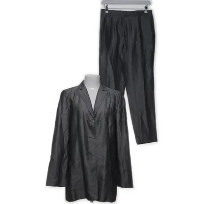 Costume (Gris) de Bandolera Acétate, Lin, Polyamide, Viscose