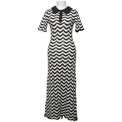 Robe longue (Noir, Blanc) de Reserved Coton, Polyester
