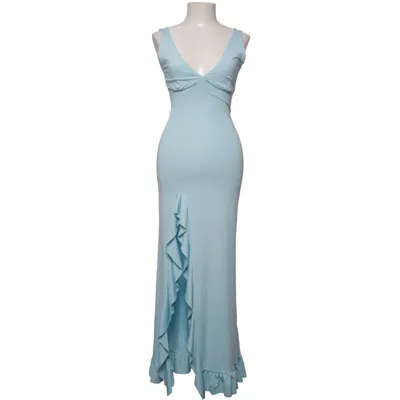 Robe longue (Bleu) Élasthane, Polyester