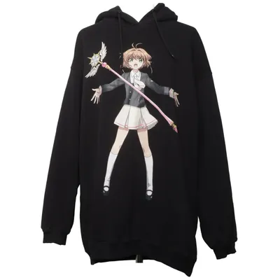 Huvtröja (Sakura Cardcaptor) från Bershka Bomull, Polyester
