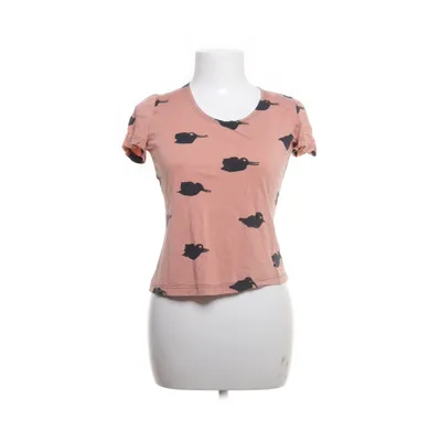 T-shirt (Rosa, Svart) från Vamlingbolaget Bomull, Viskos