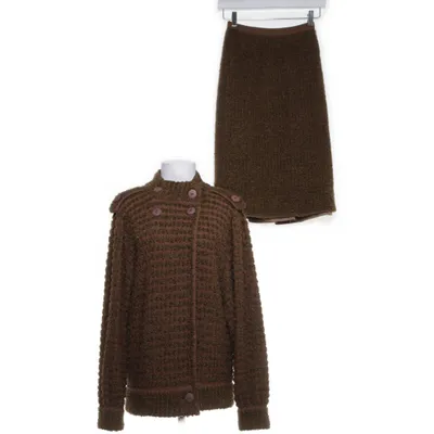Set (Brun, Flerfärgad) från Nina Ricci Acetat, Akryl, Ull