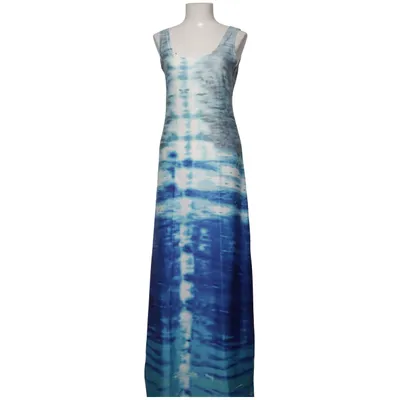 Maxi dress (Blue, White, Gray) from Yiliya Elastane, Polyester