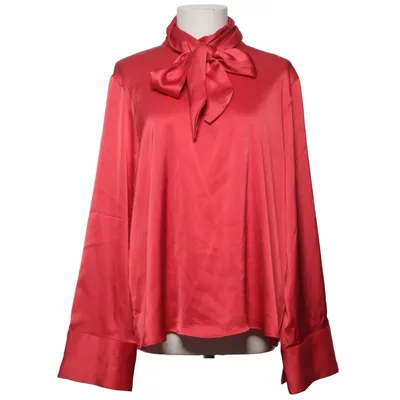 Knytblus (Röd) från H&M Modern Classic Polyester, Elastan