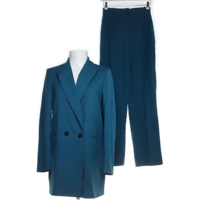 Suit (Turquoise) from The Suit Company Wool, Elastane, Acetate