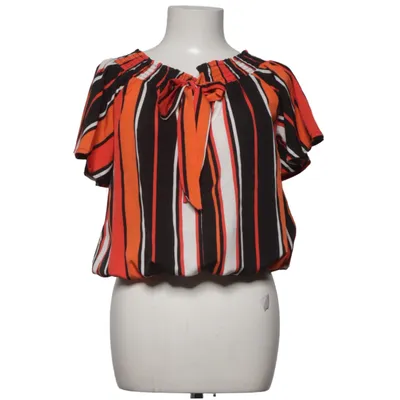 Top (Black, Orange, White) from Papillonne Polyester