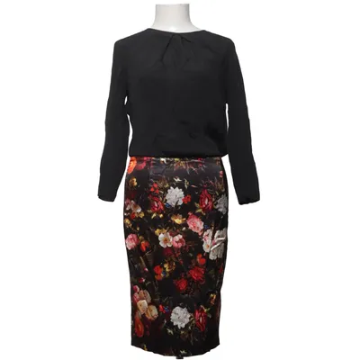 Kjole (Sort, Flerfarvet) fra Frankie Morello Bomuld, Elastan, Polyester, Viscose