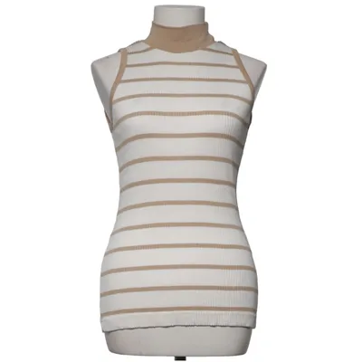Tank Top (White, Beige) from Mondi Cotton