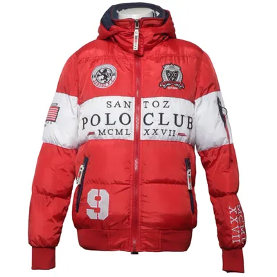 Vinterjakke (Rød, Hvid, Blå) fra Polo Club Santoz Polyester