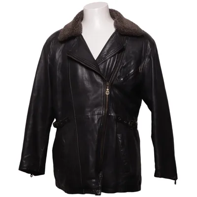 Veste en cuir (Noir) de Woodlands Cuir