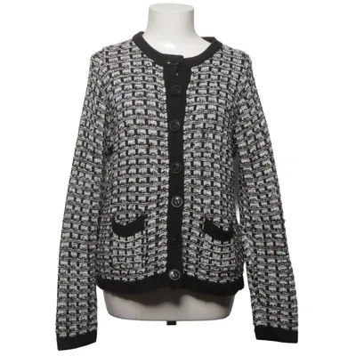 Strickjacke (Schwarz, Weiß) von Wool Vers