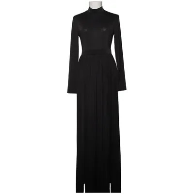 Långklänning (DOUBLE SLIT LS DRESS) från NLY One Elastan, Polyester