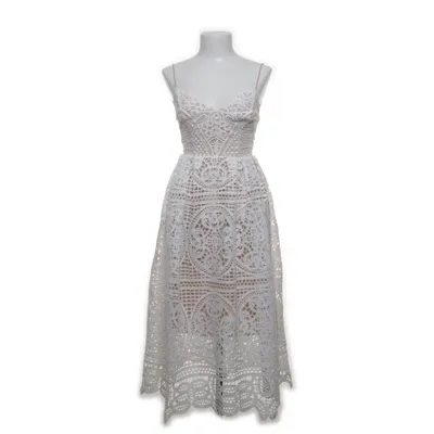 Långklänning (Vit, Beige) från Seed Heritage Elastan, Polyester