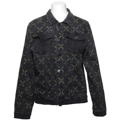 Jeansjacka (Svart, Flerfärgad) från Night Addict Bomull, Elastan