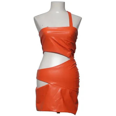 Dress (Orange) from Michael Costello x Revolve Elastane, Polyester, Polyurethane