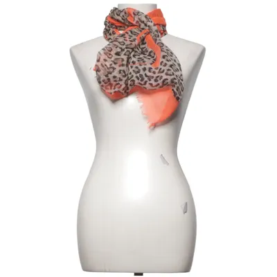 Sjal (Orange, Flerfarvet) fra Gemini Polyester, Viscose