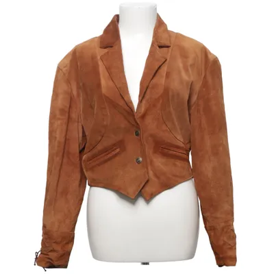 Leren blazer (Bruin) van Made in italy Leer