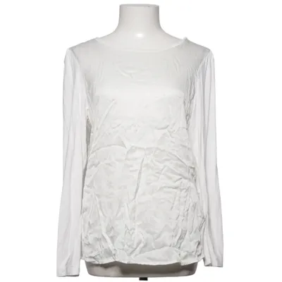 Bluse (Hvid) fra PBO Elastan, Silke, Viscose