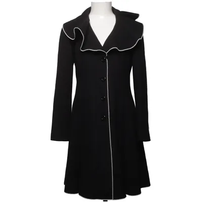 Manteau (Noir) de Boutique Moschino Nylon, Laine