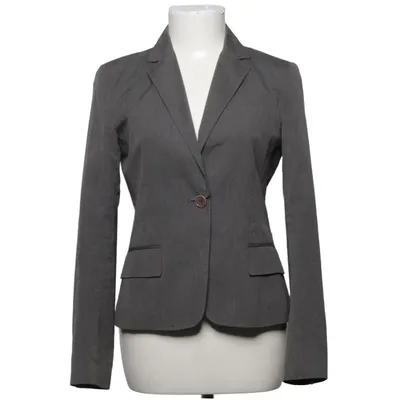 Blazer (Grijs) van Theory Katoen, Elastaan, Polyamide