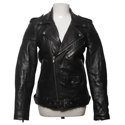 Biker jacket (Black) from BLK DNM Leather, Polyester