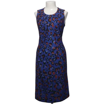 Dress (Blue, Multicolored) from Trussardi Jeans Elastane, Polyester