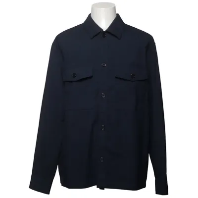 Skjortejakke (Blå) fra H&M Man Elastan, Polyester, Viscose