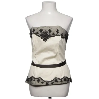 Top tube (Blanc, Noir) de VILA Clothes Coton, Élasthane, Polyester