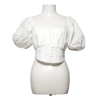 Crop top (Wit) van Sabo Skirt Katoen, Linnen