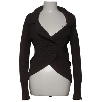 Cardigan (Brown) from Mango Casual Sportswear Acrylic, Cotton