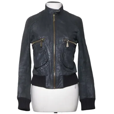 Leather jacket (Met hele lichte glitter) from Doma Leather, Wool, Cotton