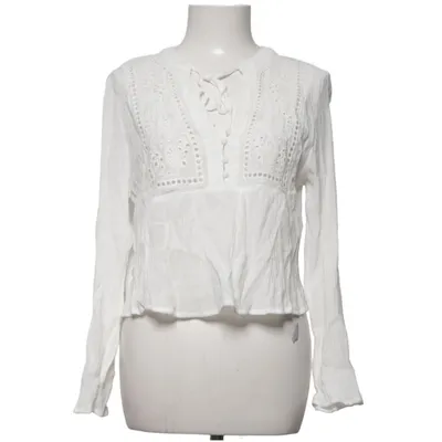 Blouse (White) from Zara Polyester