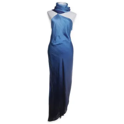 Avondjurk (Blauw) van Mango Polyester