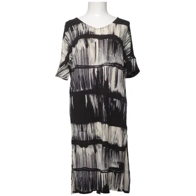 Dress (Black, White, Gray) from Indiska Elastane, Viscose