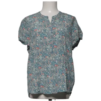 Top (Blue, Multicolored) from PBO Elastane, Silk