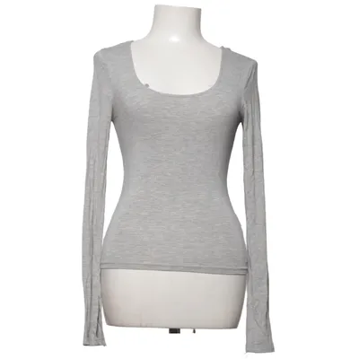 Long sleeve T-shirt (Gray) from Gina Tricot Elastane, Viscose