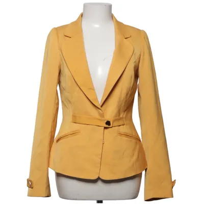 Blazer (Jaune) de Edith & Ella Coton, Élasthane, Polyester