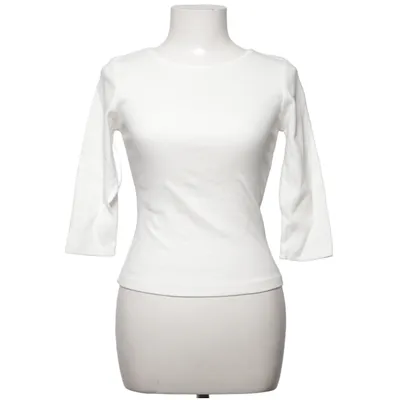 Langærmet t-shirt (Hvid) fra Princess Polly Elastan, Genanvendt bomuld
