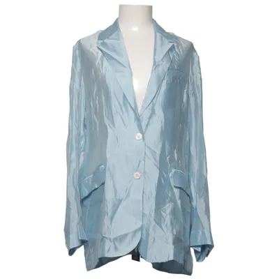 Blazer (Bleu) de Garment Polyester, Viscose