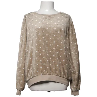 Sweatshirt (Beige, White) from VRS Woman Polyester