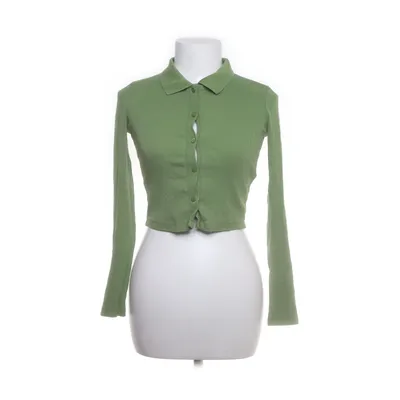 Crop top (Grön) från Zara Bomull, Elastan