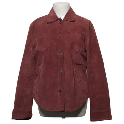 Læderjakke (Brun) fra Casual Woman Læder, Polyester