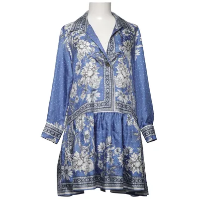 Dress (Blue, White) from Sandro Silk
