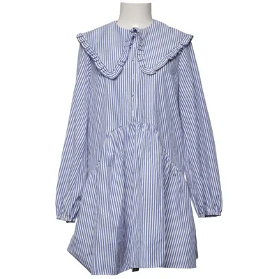 Dress (Blue, White) from Miss Selfridge Elastane, Polyester