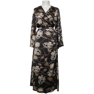 Wrap dress (Black, Gold) from Ellos
