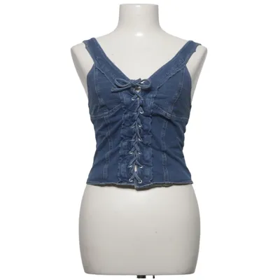 Crop top (Blå) från Tally Weijl Bomull, Elastan