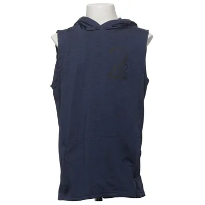 Kortärmad huvtröja (Blå) från 242 Elastan, Polyester