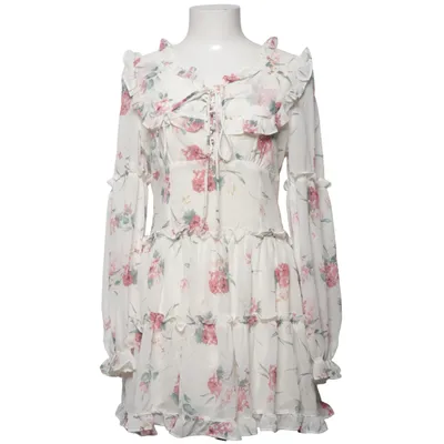 Kjole (Hvid, Pink, Grøn) fra Fashion Nova Elastan, Polyester, Viscose