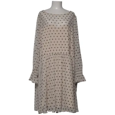 Kjole (Beige, Sort) fra Ellos Elastan, Polyester