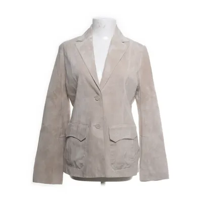 Leren blazer (Beige) van Zoul Leer, Polyester